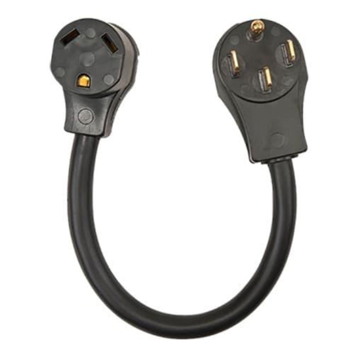 Southwire 50AM30AF18 Surge Guard RV Power Cord Adapter 50A Male To 30A  Female 18 10/3 Cord 120V