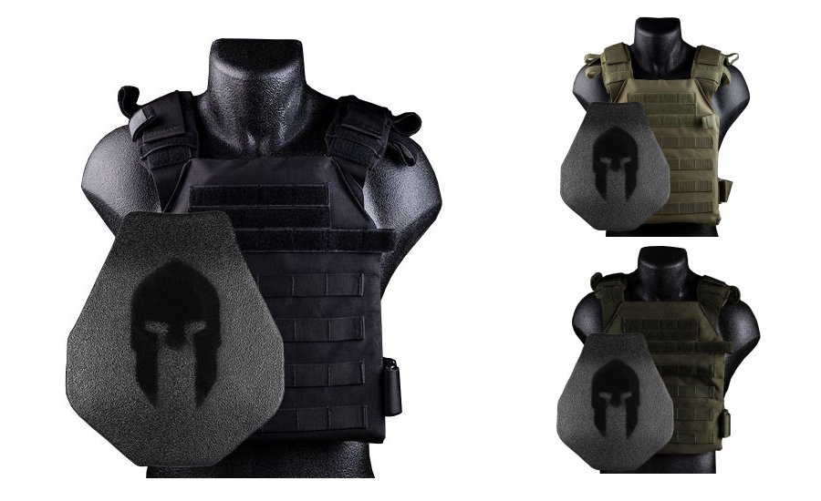 high-caliber projectiles with this Spartan Armor Systems Armor/Sentry Plate...