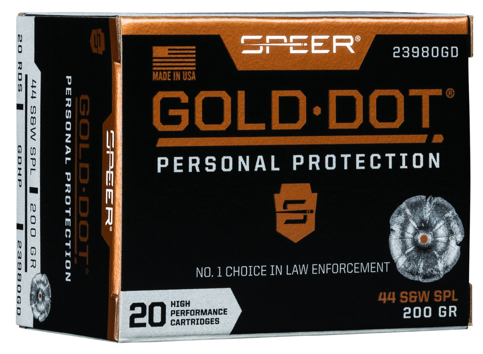 Speer Gold Dot .44 Special 200 Grain Gold Dot Hollow Point Centerfire Pistol Ammunition