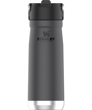 Stanley The IceFlow Flip Straw Water Bottle | 22 oz Charcoal