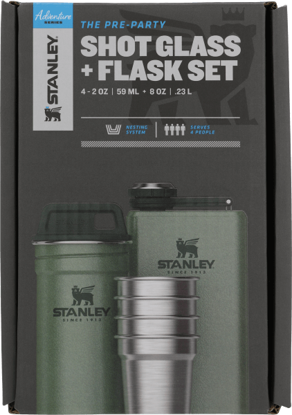 Stanley The Pre-Party Shot Glass w/ Flask Set