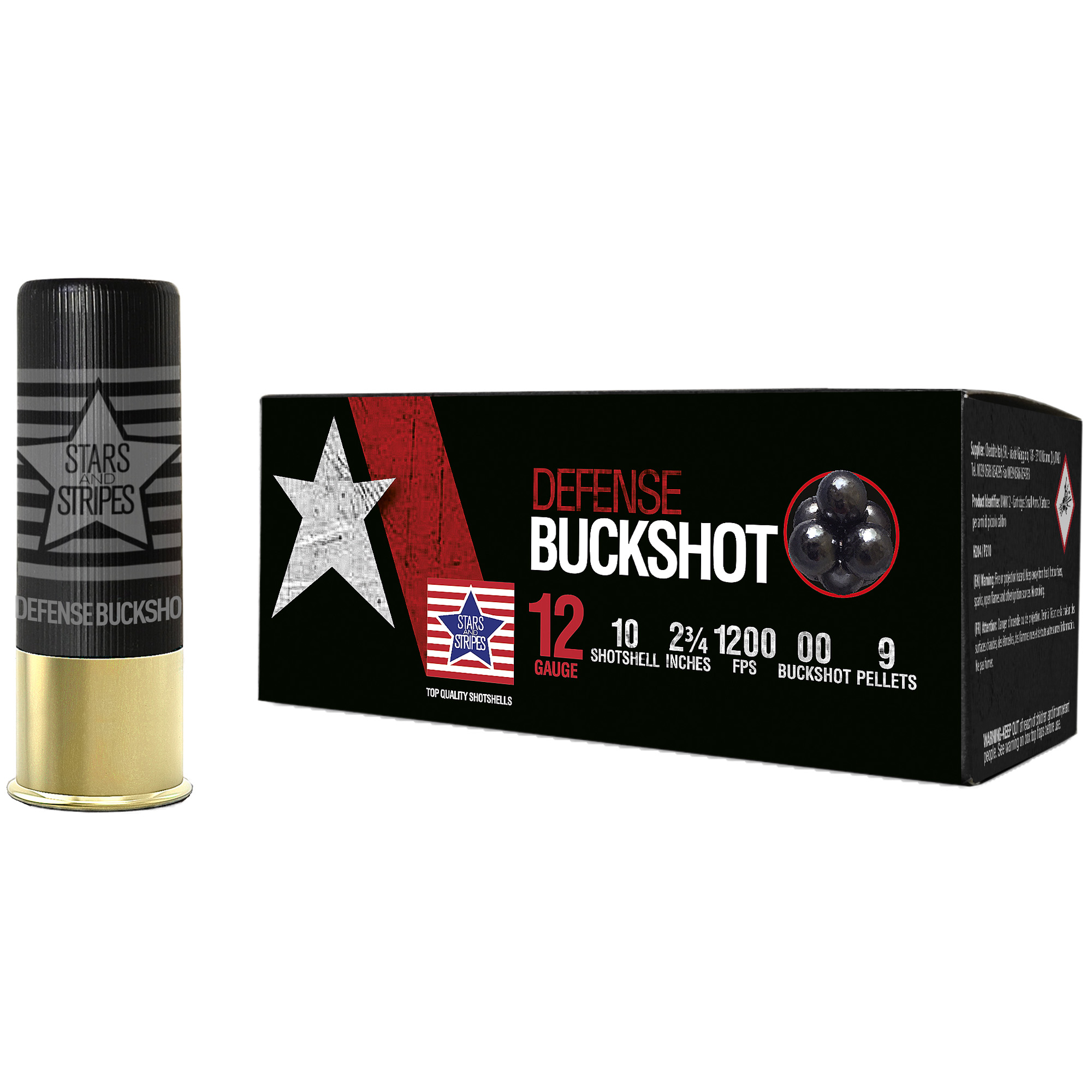 Stars and Stripes Defense 12 Gauge 2 3/4" 7/8 oz Shotgun Ammunition