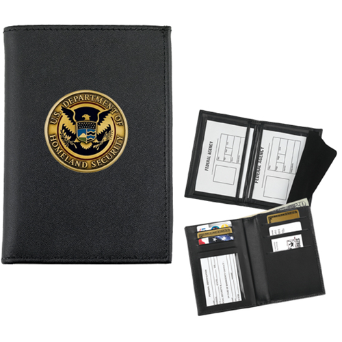 Strong Leather Double Id Credit Card Wallet For Your Challenge Coin