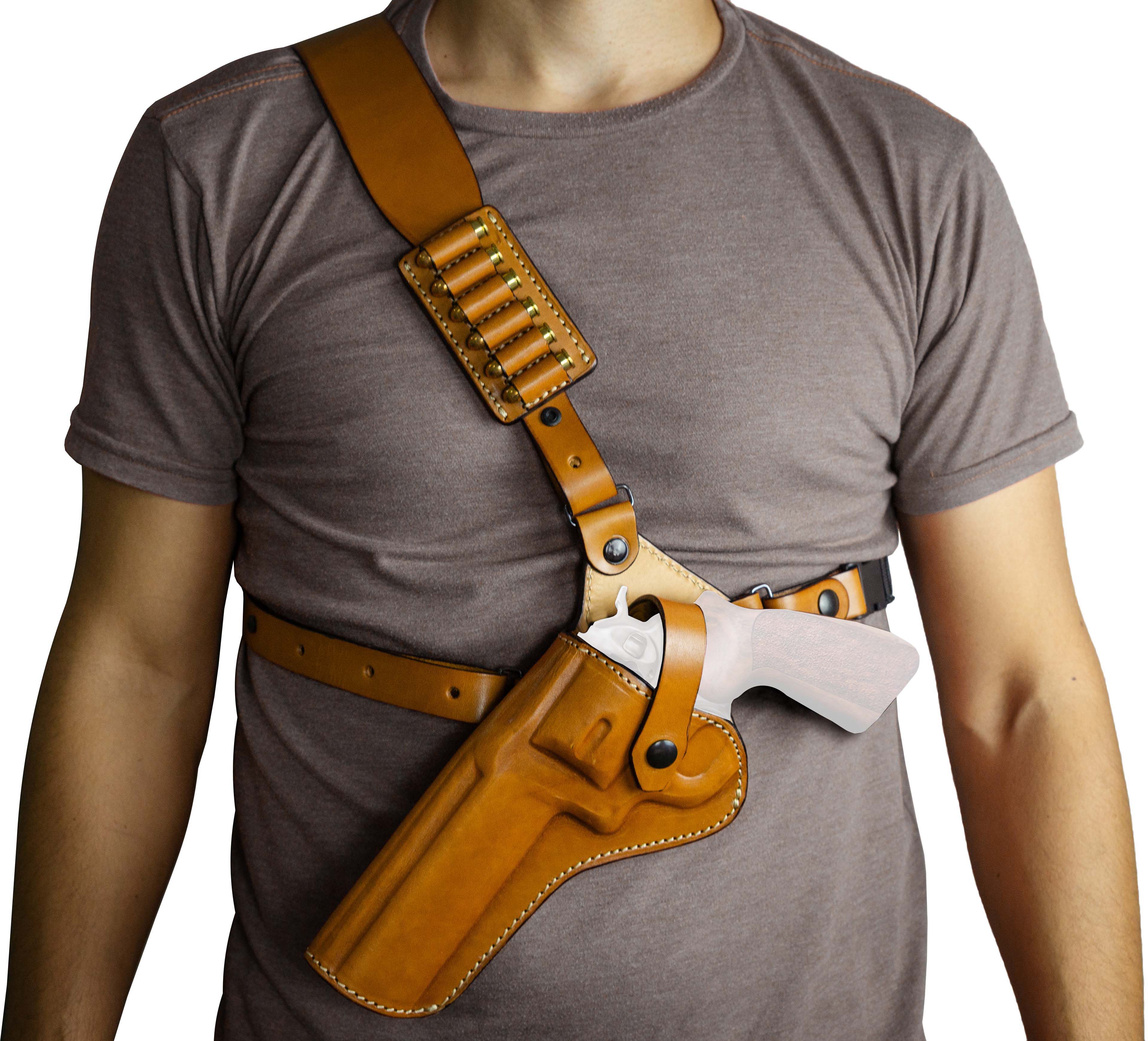Tagua Gunleather Wrangler Chest Leather Holster