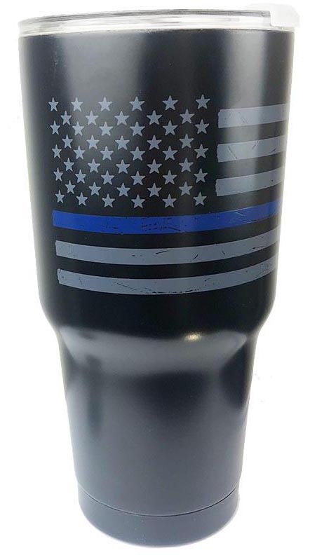 Thin Blue Line Tumbler, 30 oz - TMBLR-TBL-30OZ