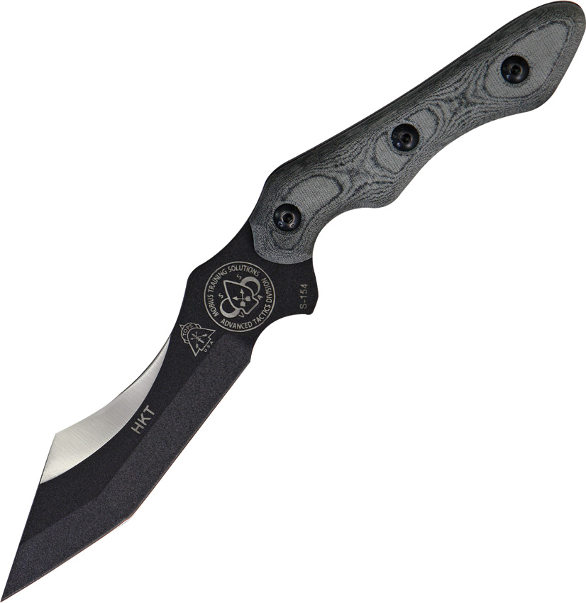 Dark Combat Tracker Knife - Military-Style Bowies - Black Tactical Tracking  Knives