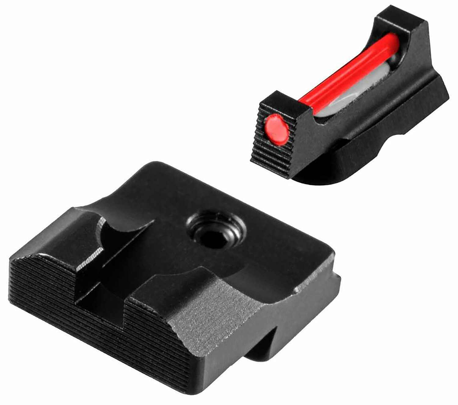 TruGlo TG-TG132SX Fiber-Optic Pro Square Red Front Nitride Fortress Frame For Sig