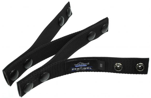 Uncle Mike's 89080 Sentinel Belt Keepers Durable Nylon Black Web Set of 4 
