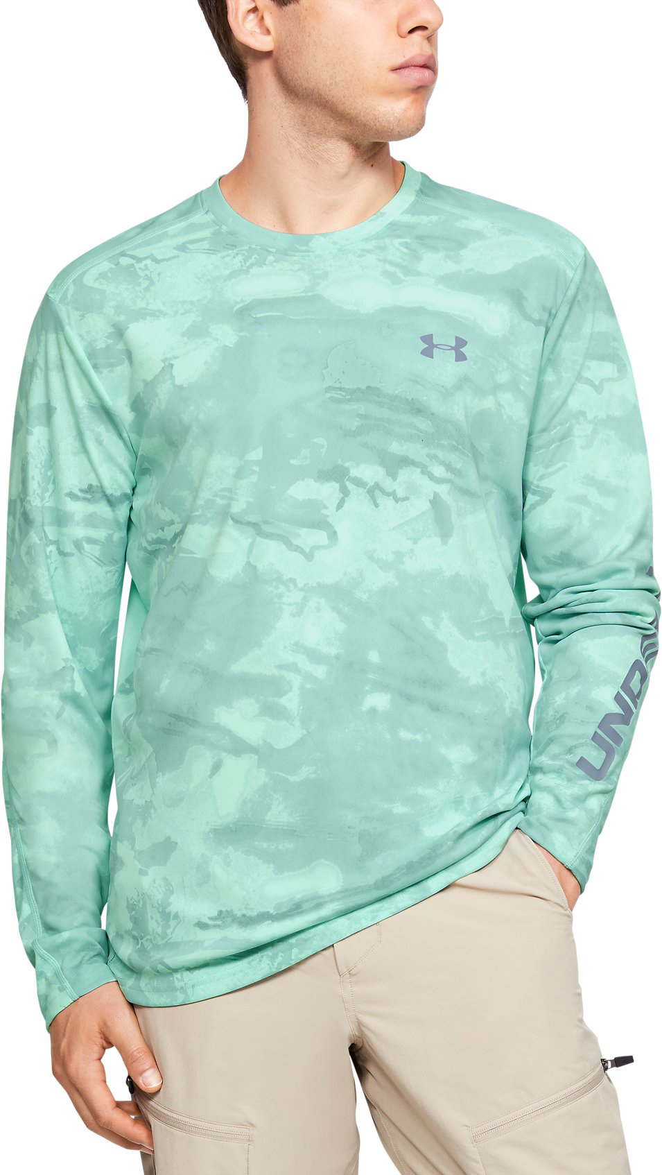 Under Armour Men's Iso-Chill Shorebreak Camo Long Sleeve Shirt