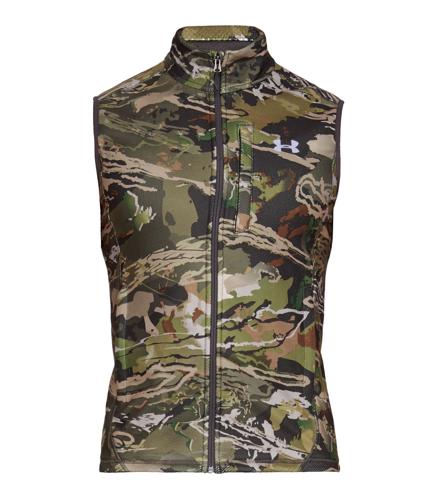 ua zephyr fleece camo vest