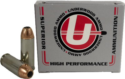 Underwood Ammo 10mm Auto 200 Grain Jacketed Hollow Point Nickel Plated Brass Cased Pistol Ammunition
