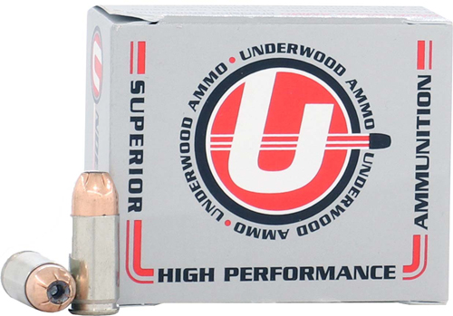 Underwood Ammo 10mm Auto 200 Grain XTP Jacketed Hollow Point Nickel Plated Brass Cased Pistol Ammunition