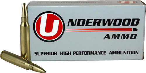 Underwood Ammo .22-250 Remington 38 Grain Solid Monolithic Hollow Point Nickel Plated Brass Cased Rifle Ammunition