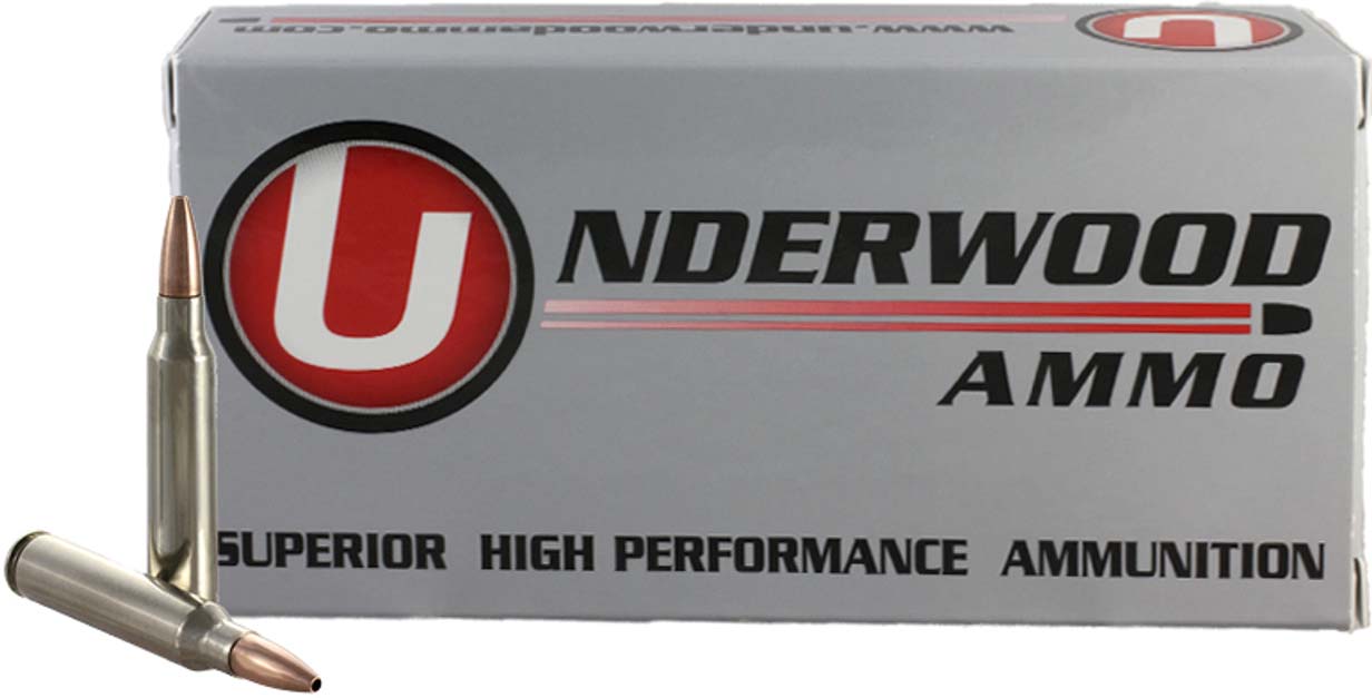 Underwood Ammo .223 Remington 62 Grain Solid Monolithic Hollow Point Nickel Plated Brass Cased Rifle Ammunition