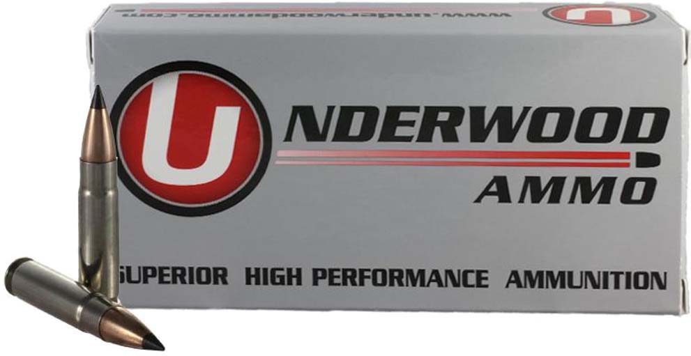 Underwood Ammo .300 AAC Blackout 110 Grain Flat Base Tipped Spitzer Nickel Plated Brass Cased Rifle Ammunition