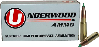 Underwood Ammo .300 AAC Blackout 125 Grain Polymer Tipped Spitzer Nickel Plated Brass Cased Rifle Ammunition