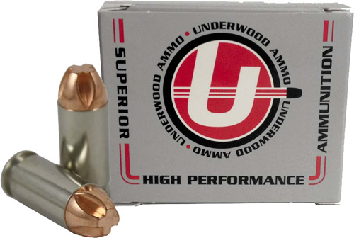 Underwood Ammo .40 S&W 100 Grain Solid Monolithic Nickel Plated Brass Cased Pistol Ammunition