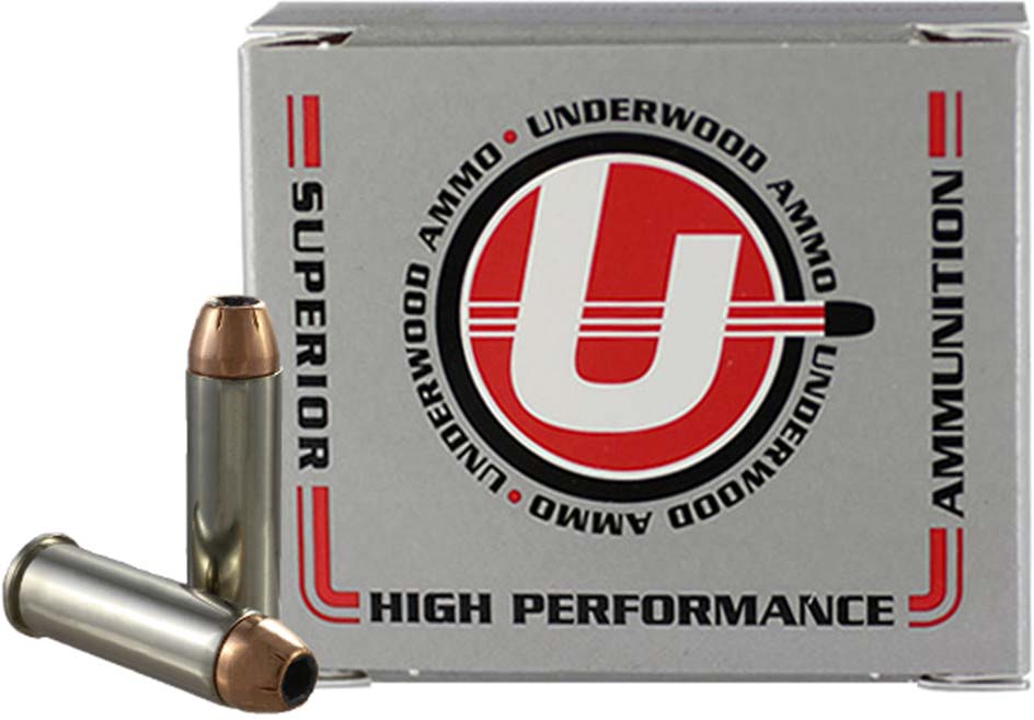 Underwood Ammo .41 Remington Magnum 210 Grain XTP Jacketed Hollow Point Nickel Plated Brass Cased Pistol Ammunition