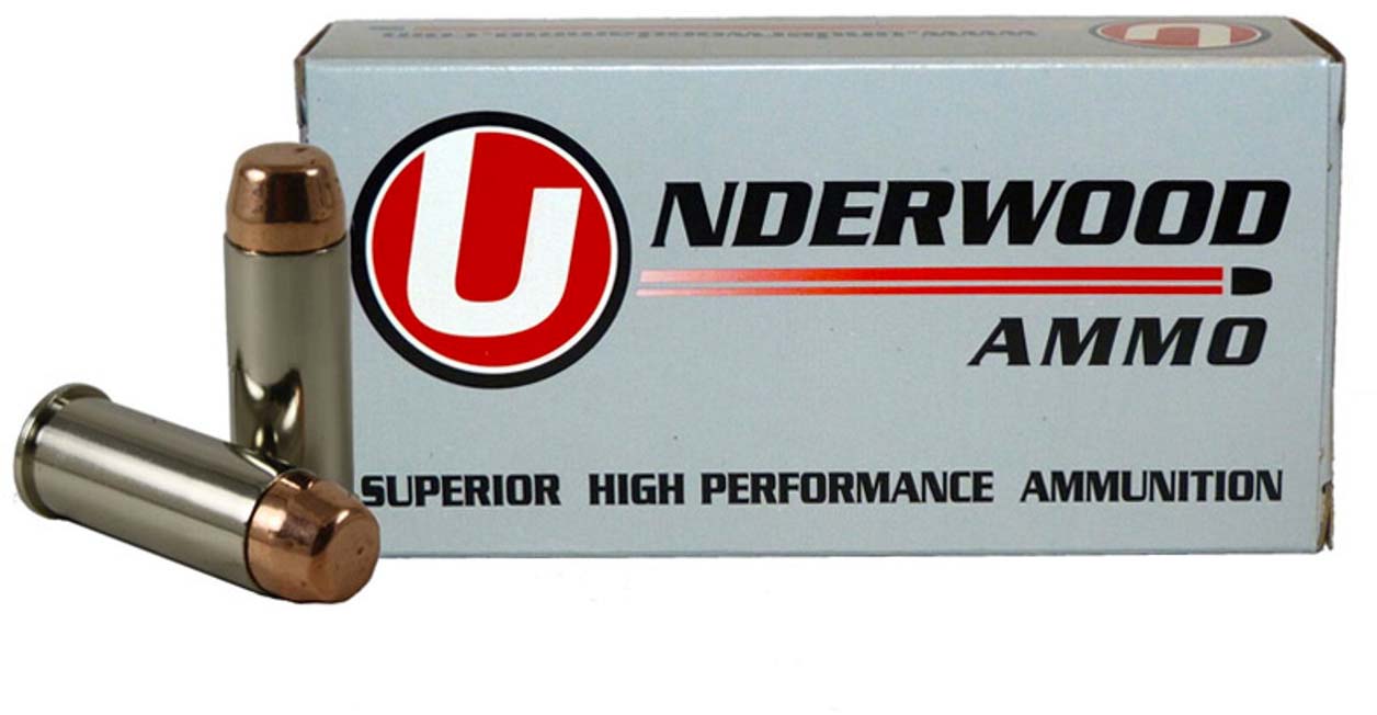 Underwood Ammo .44 Special 245 Grain Full Metal Jacket Nickel Plated Brass Cased Pistol Ammunition