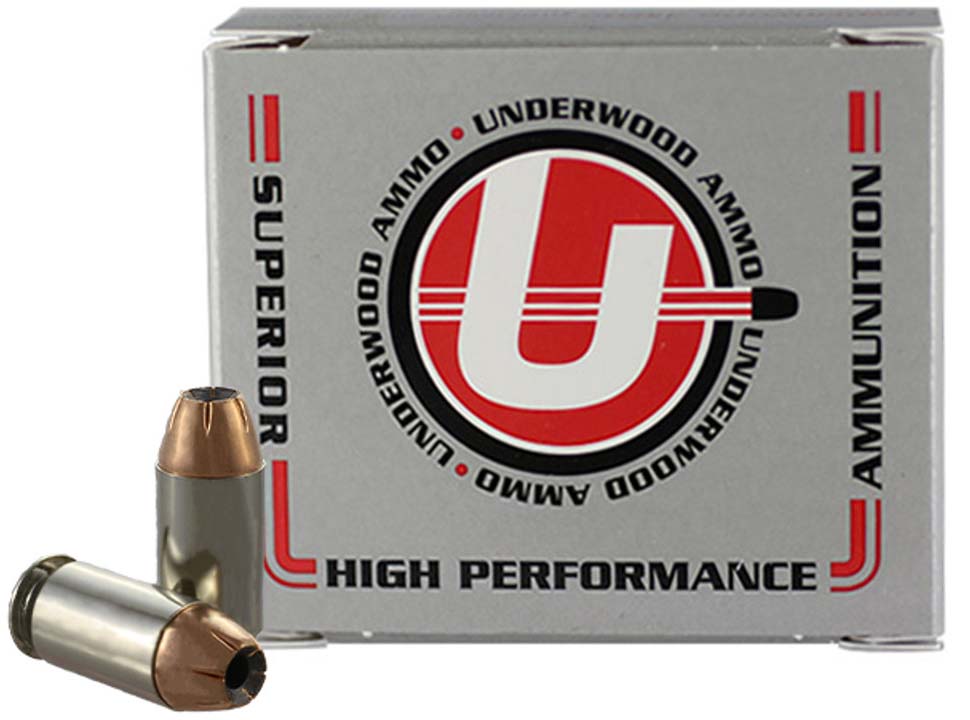 Underwood Ammo .45 Super 185 Grain Jacketed Hollow Point Nickel Plated Brass Cased Pistol Ammunition