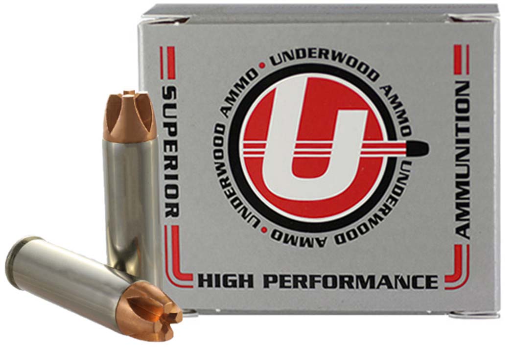 Underwood Ammo .500 S&W Magnum 350 Grain Solid Monolithic Nickel Plated Brass Cased Pistol Ammunition