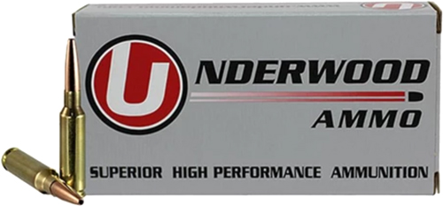 Underwood Ammo 6.5 Creedmoor 140 Grain Hollowpoint Boat Tail Nickel Plated Brass Cased Rifle Ammunition