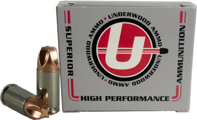 Underwood Ammo 9mm Luger +P 90 Grain Xtreme Defender Solid Monolithic Nickel Plated Brass Cased Pistol Ammunition