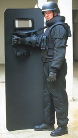 UNITED SHIELD, IIIA, 40 in Ht, Ballistic Shield - 485D90