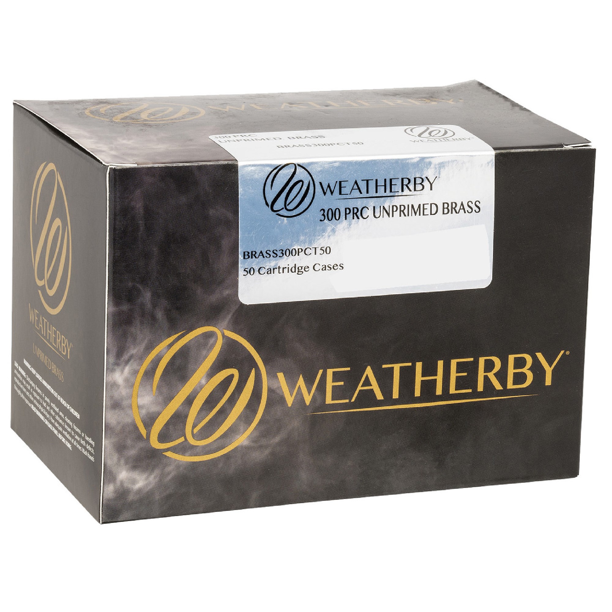 Weatherby BRASS300PCT50 Unprimed Cases 300 PRC Rifle Brass 50 Per Box