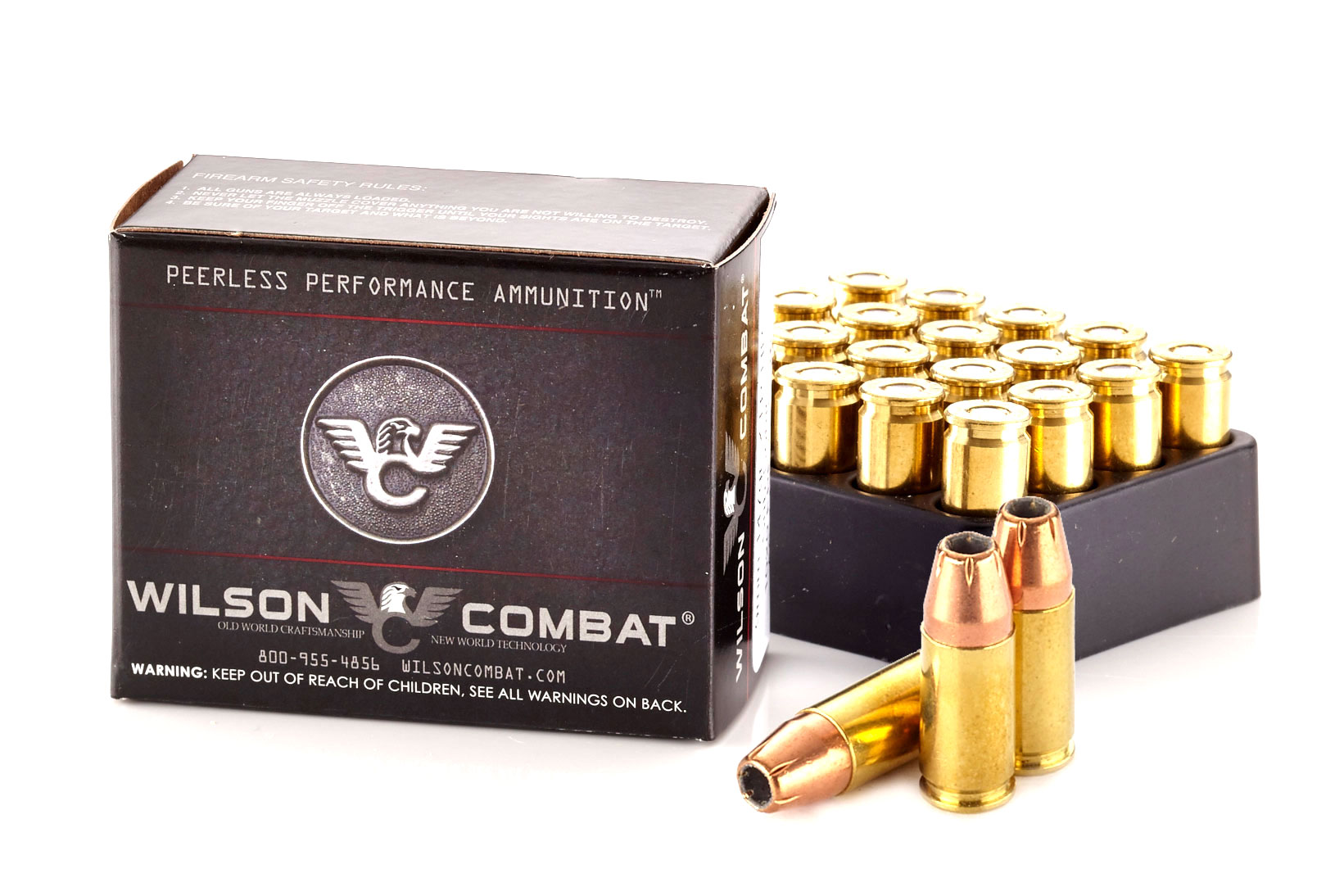 Wilson Combat Hornady XTP 9mm Luger 147 Grain Brass Cased Pistol Ammunition