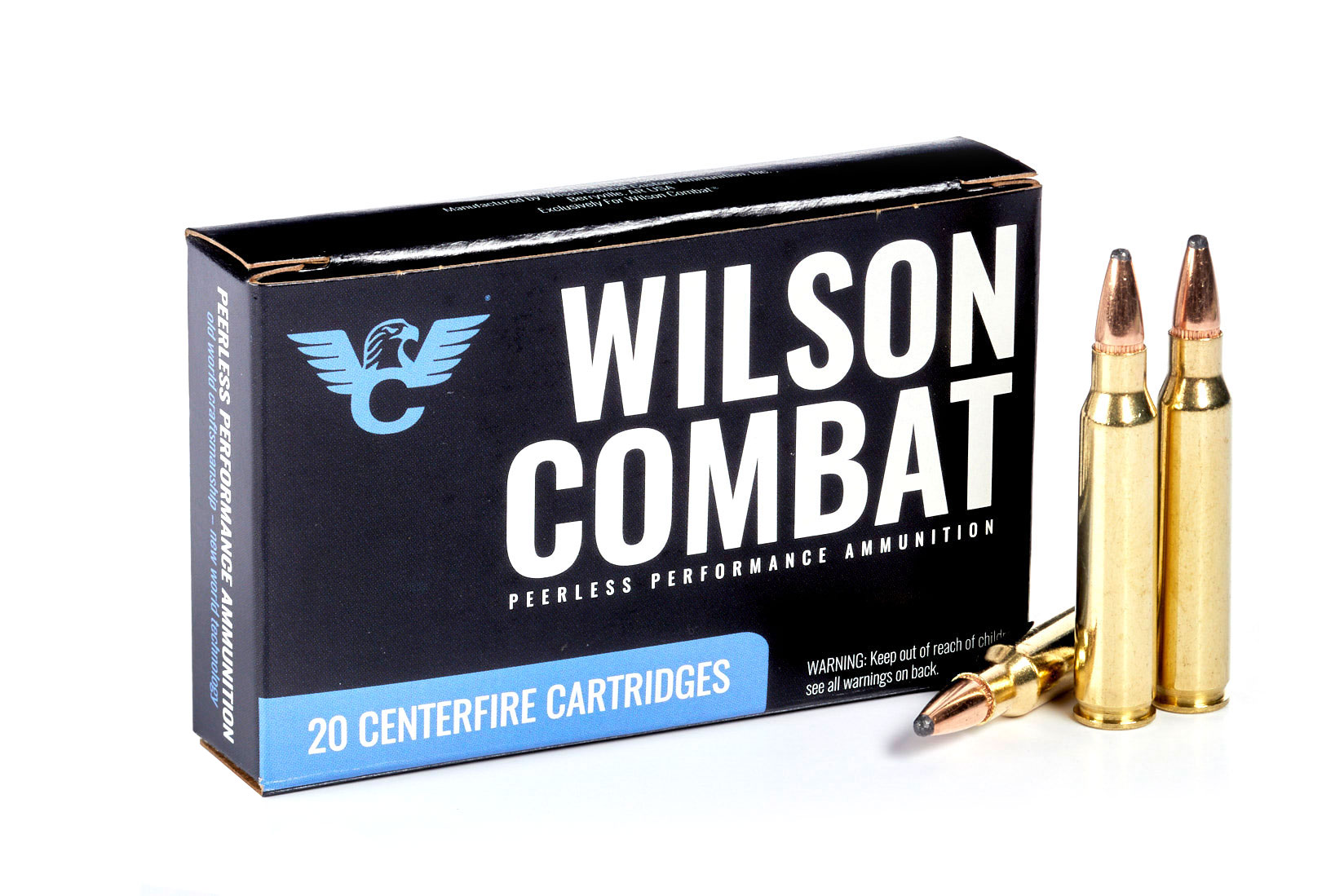 Wilson Combat Hornady SP .223 Remington 60 Grain Brass Cased Rifle Ammunition