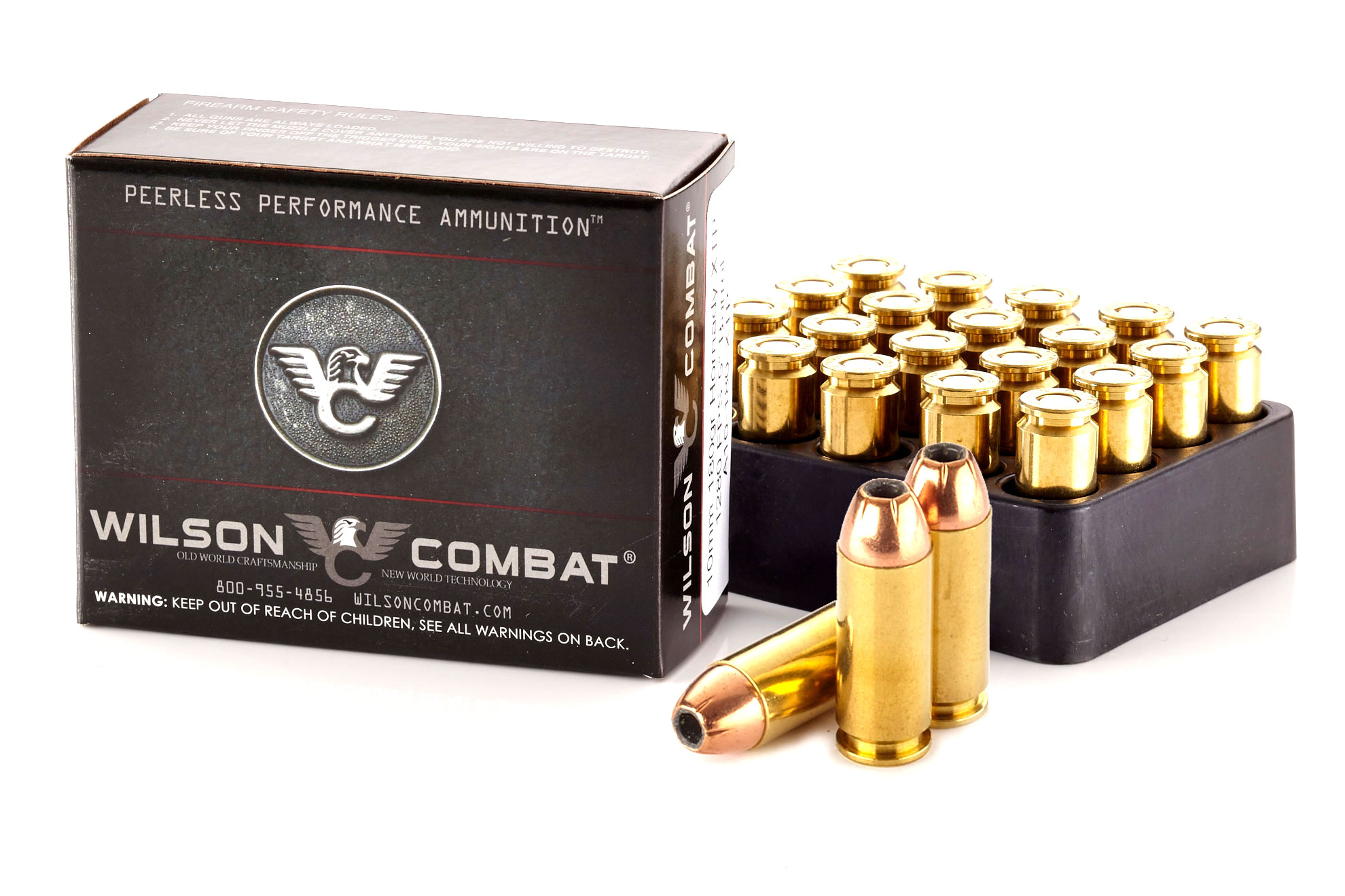 Wilson Combat Hornady XTP 10mm Auto 180 Grain Brass Cased Pistol Ammunition