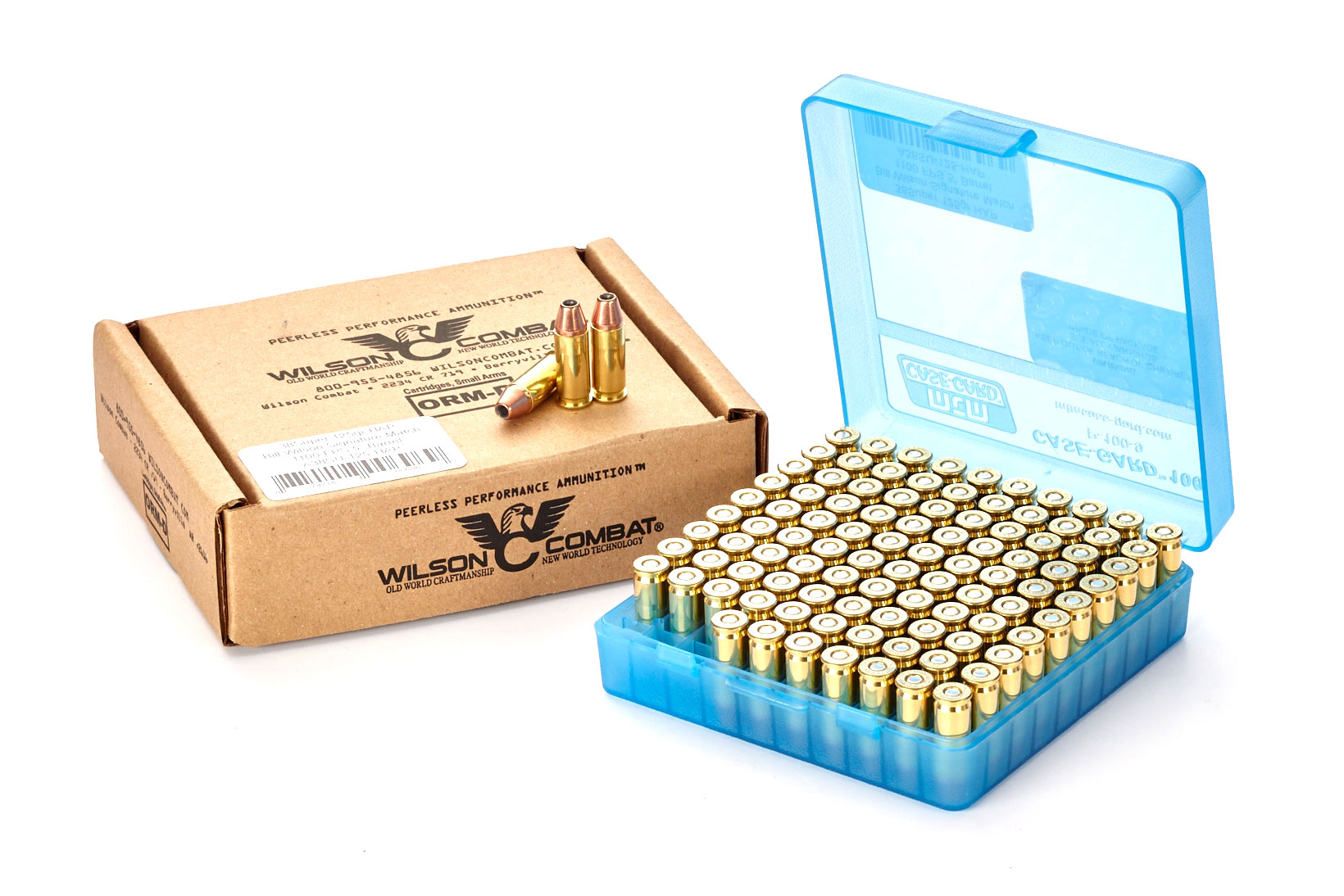 Wilson Combat Hornady XTP .38 Super +P 125 Grain Brass Cased Pistol Ammunition