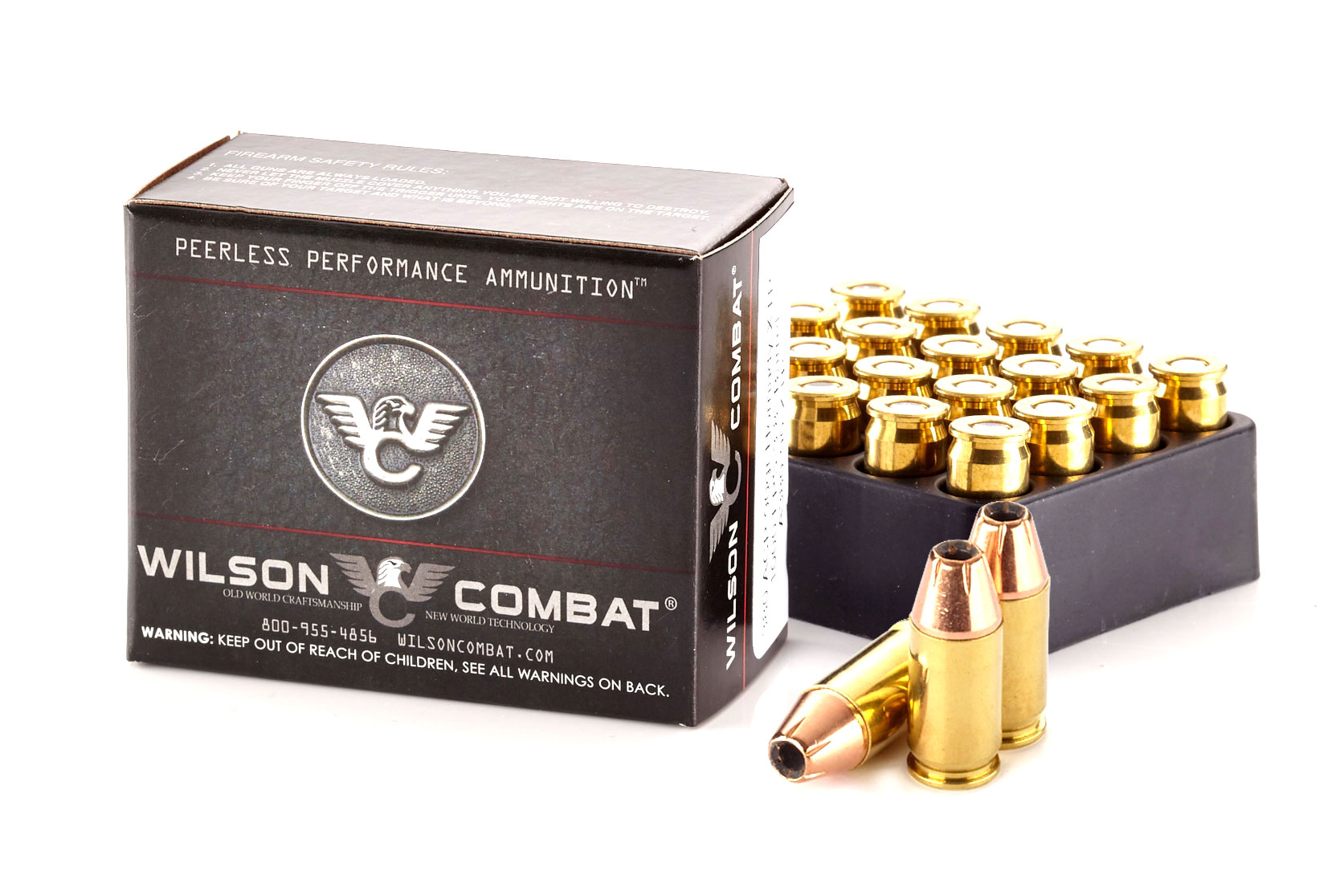 Wilson Combat Hornady XTP .380 ACP 90 Grain Brass Cased Pistol Ammunition