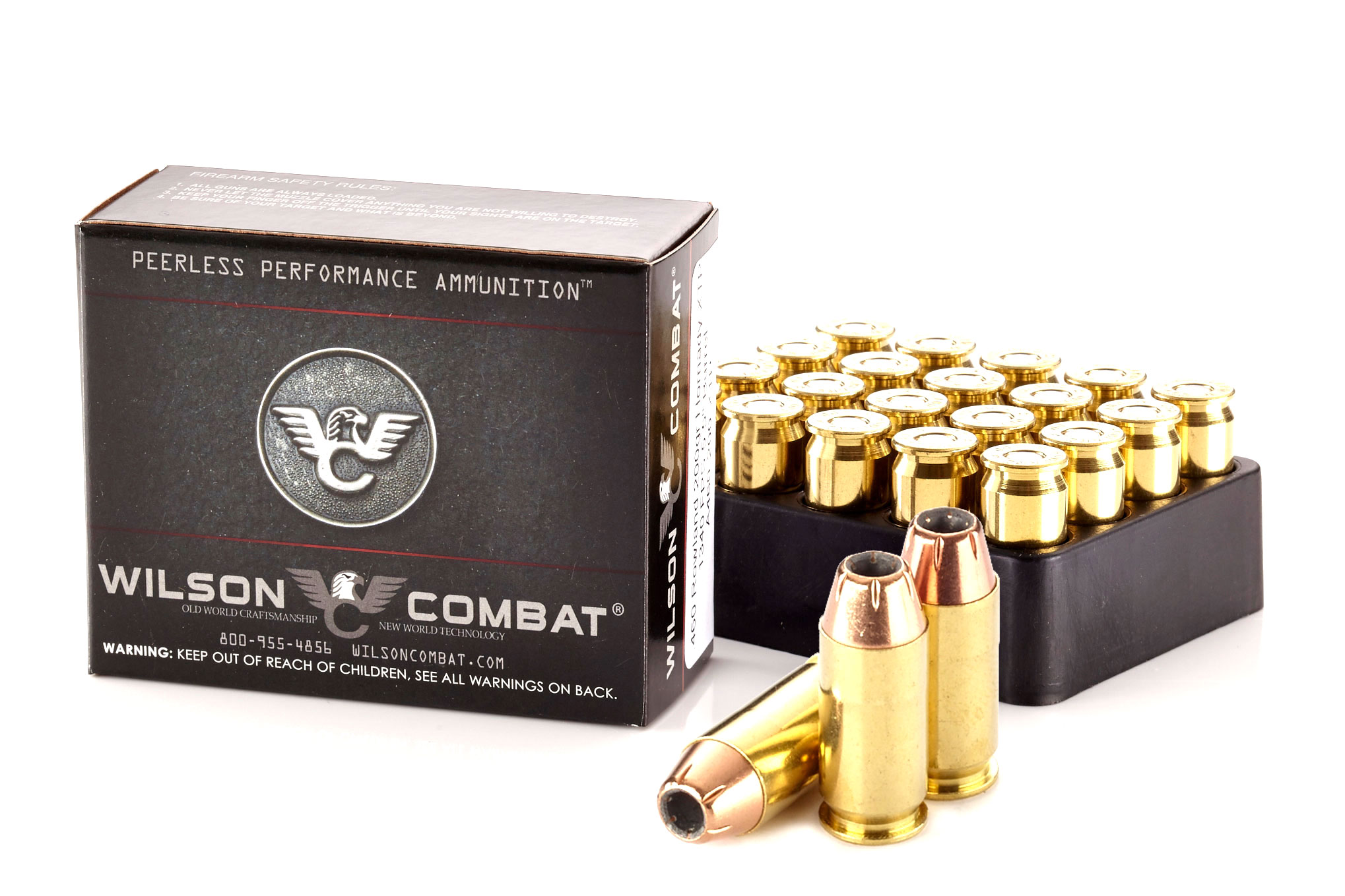 opplanet wilson combat hornady xtp 460 rowland 200 grain brass cased pistol ammunition 20 rounds a460 200 xtp 20rd main 1