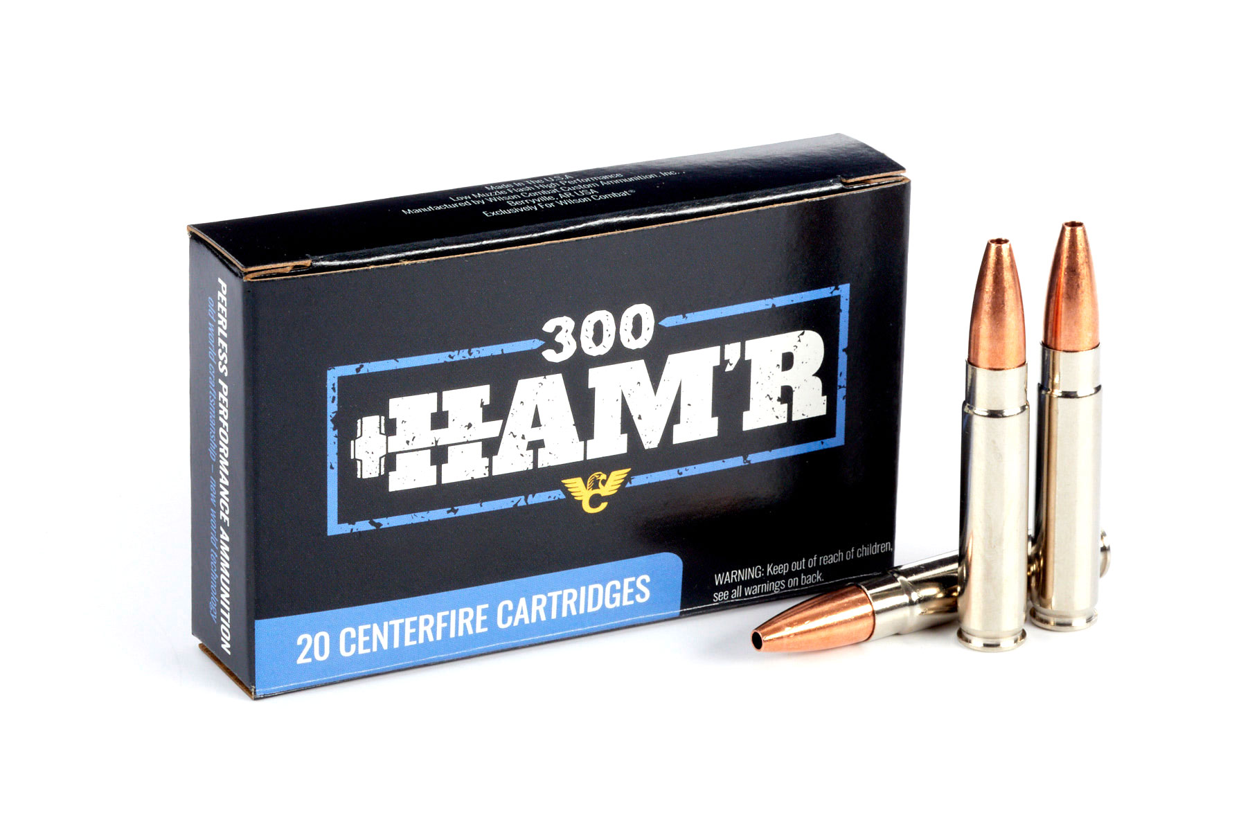 Wilson Combat Lehigh Controlled Chaos 300 HAM'R 125 Grain Nickel Cased Rifle Ammunition