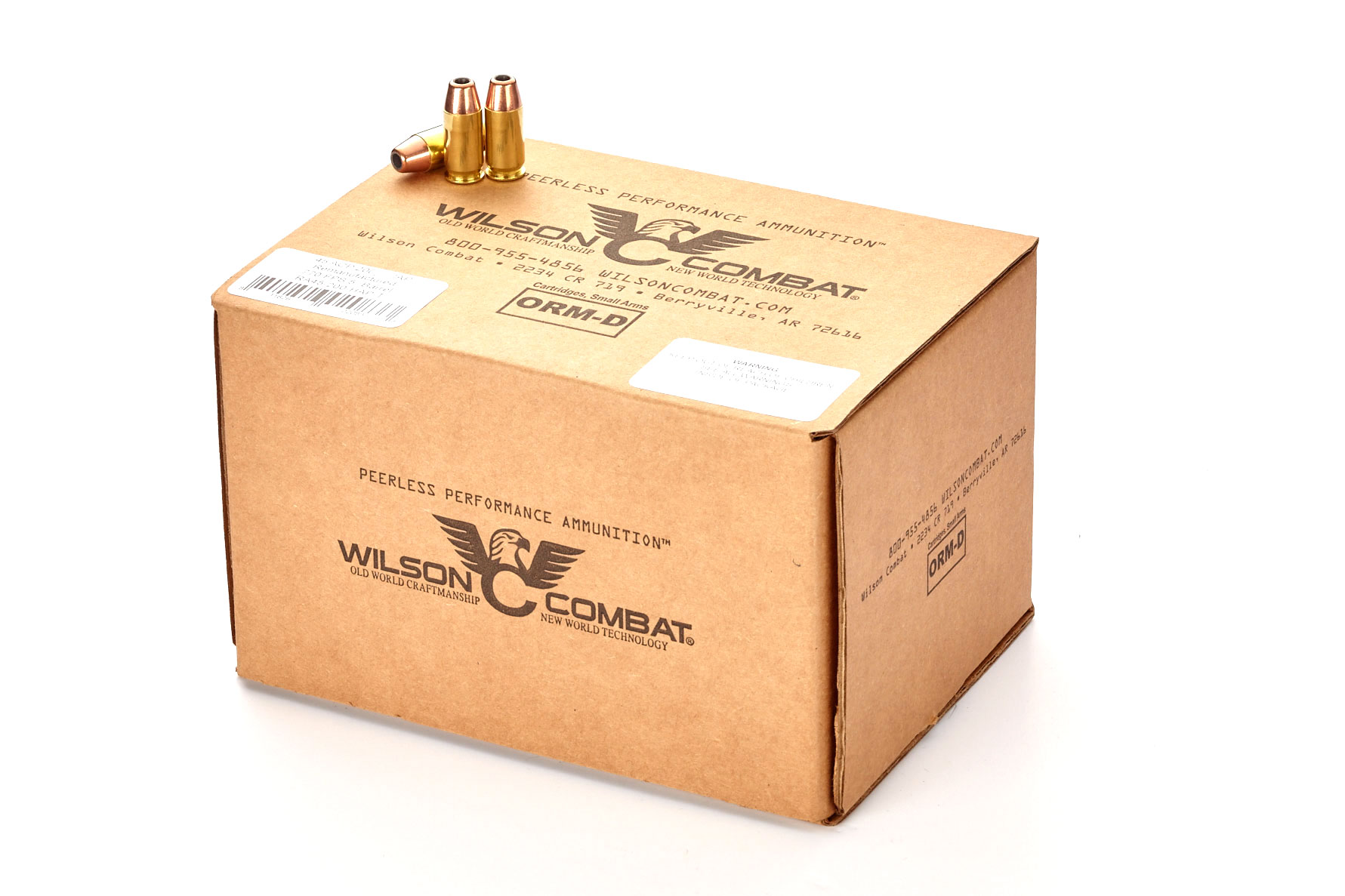 Wilson Combat Remanufactured .45 ACP 200 Grain Hornady HAP Brass Cased Pistol Ammunition, 770 FPS