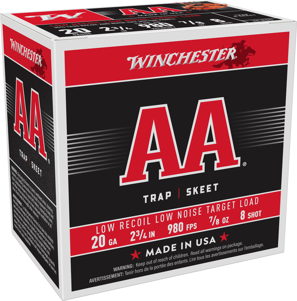 Winchester AA 20 Gauge 7/8 oz 2.75" 980 ft/s Shotgun Ammunition