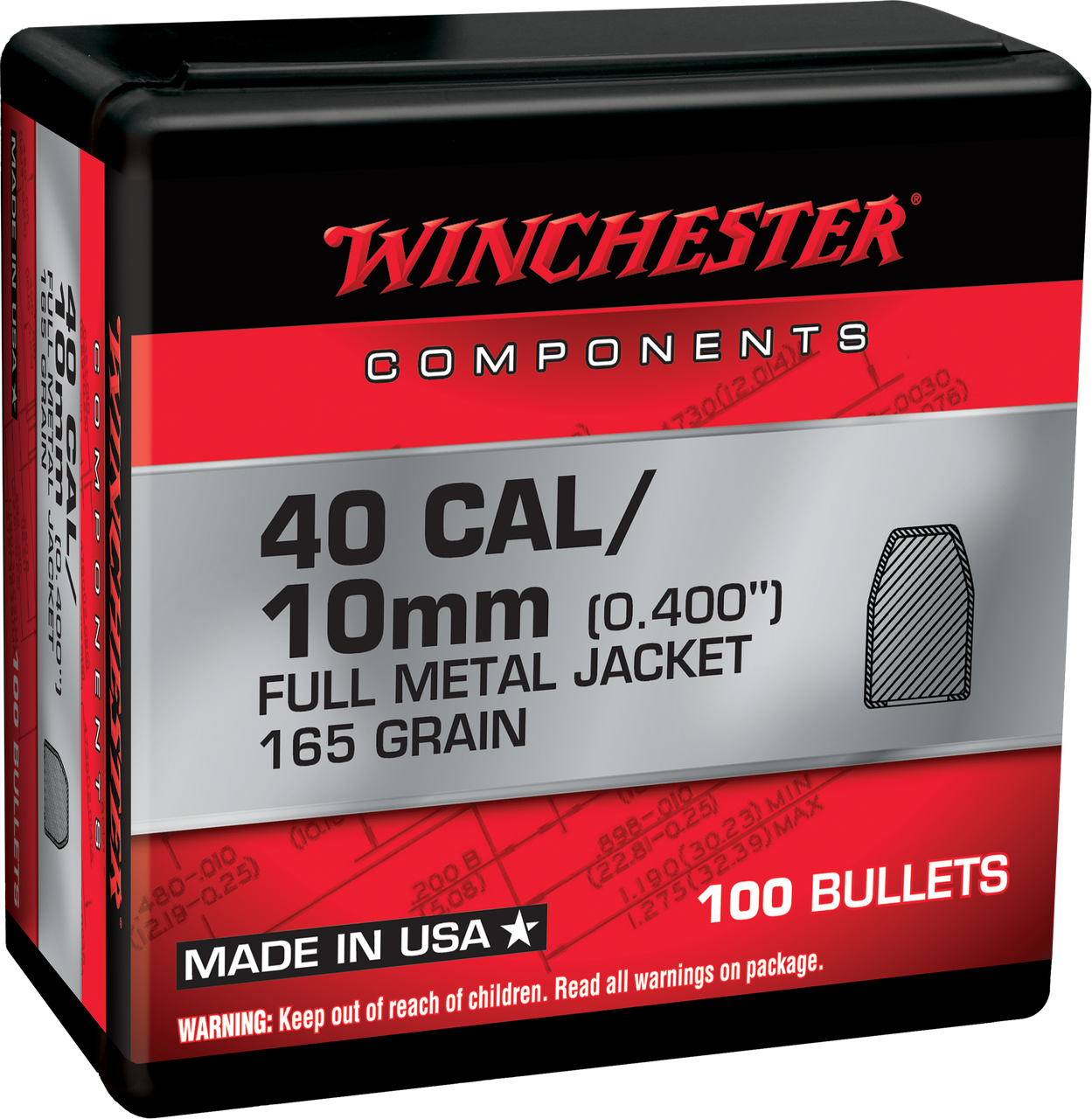 Winchester Ammo Centerfire Handgun Reloading, 45 Cal .451 230