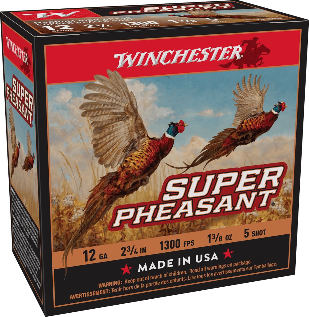 Winchester Super Pheasant 12 Gauge 1 3/8 oz 2.75" 1300 ft/s Shotgun Ammunition