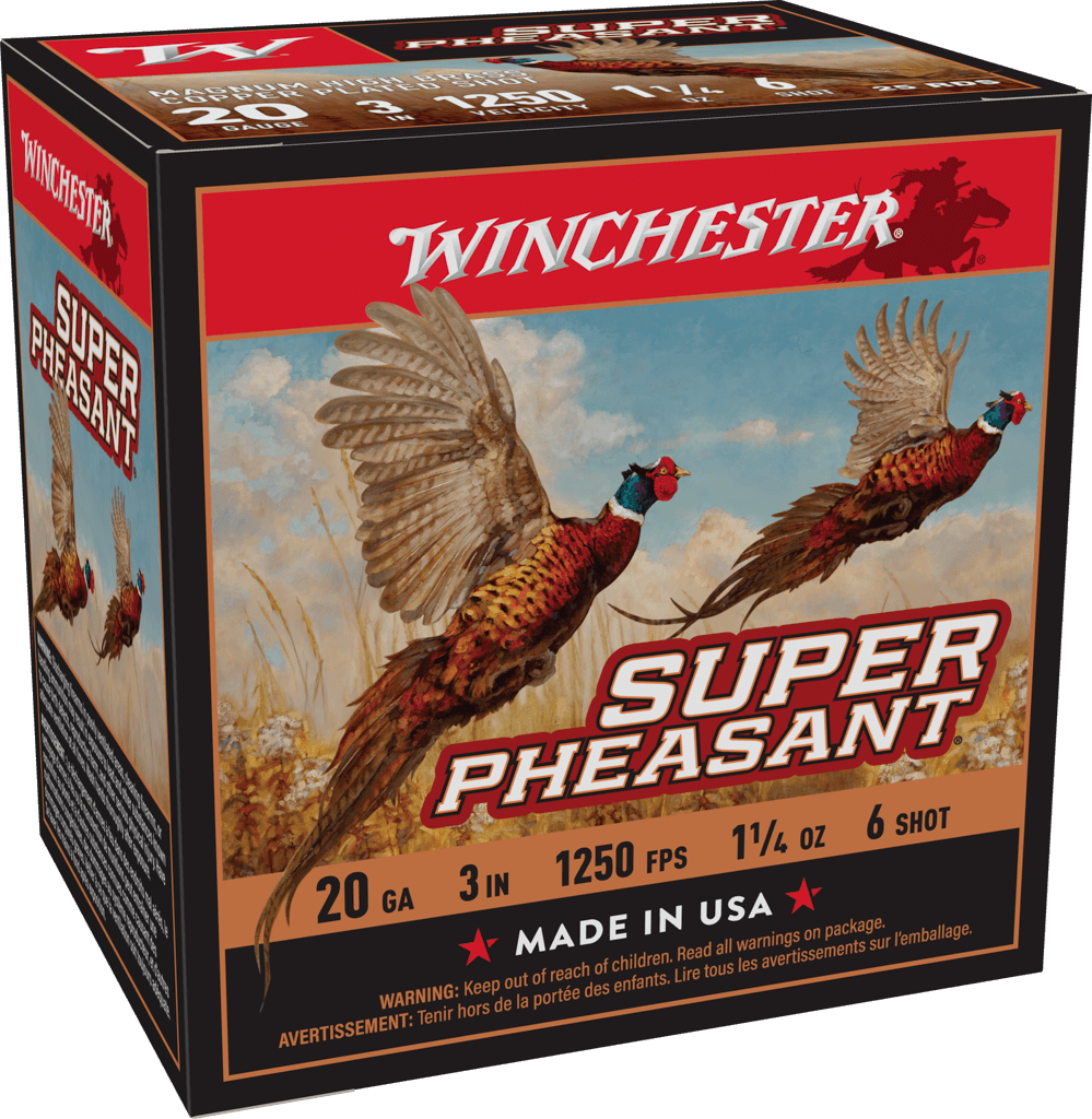 Winchester Super Pheasant 20 Gauge 1 1/4 oz 3" Shotgun Ammunition