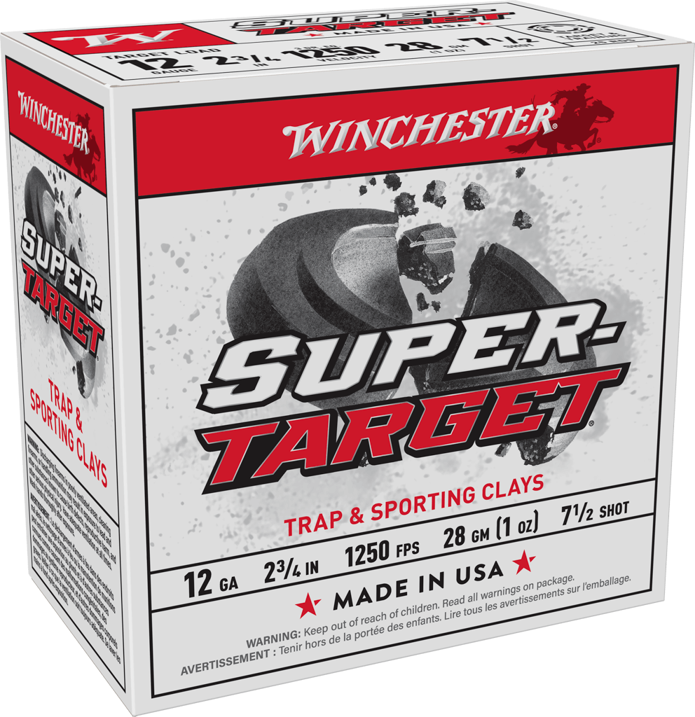 Winchester SUPER-TARGET 12 Gauge 1 oz 2.75'' 7.5 Shot Size 1250MV Shotgun Ammunition