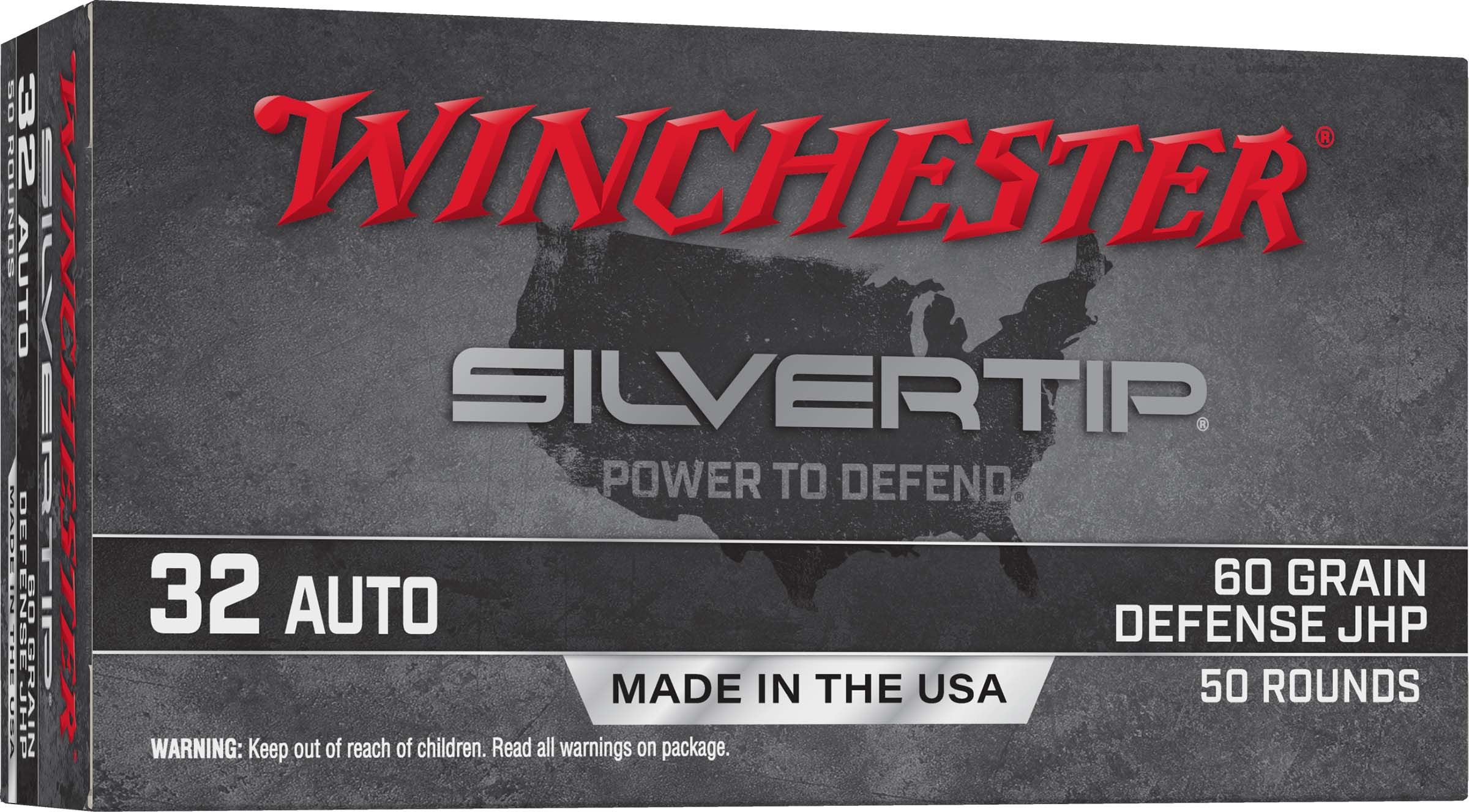 Winchester Super-X .32 Auto 60 Grain Jacketed Hollow Point Centerfire Pistol Ammunition