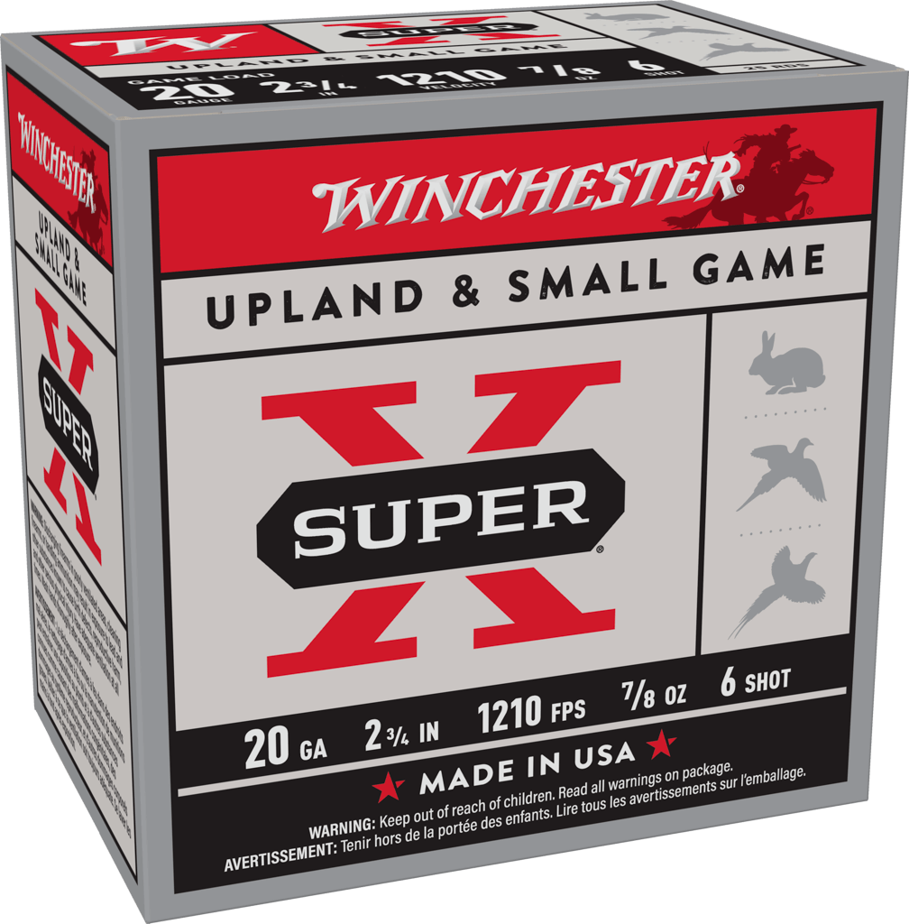 Winchester Super-X Shotshell 20 Gauge 7/8 oz 2.75" Shotgun Ammunition