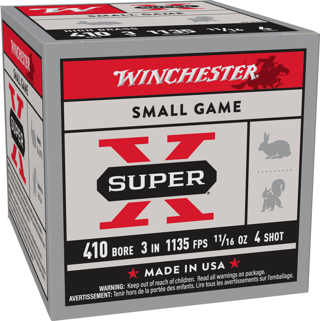 Winchester SUPER-X SHOTSHELL 410 Bore 11/16 oz 3 Shotgun Ammunition Up to  $2.00 Off