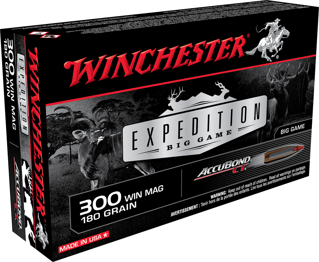Winchester Expedition Big Game Supreme 300 Win Mag 180gr AccuBond CT S300WMCT