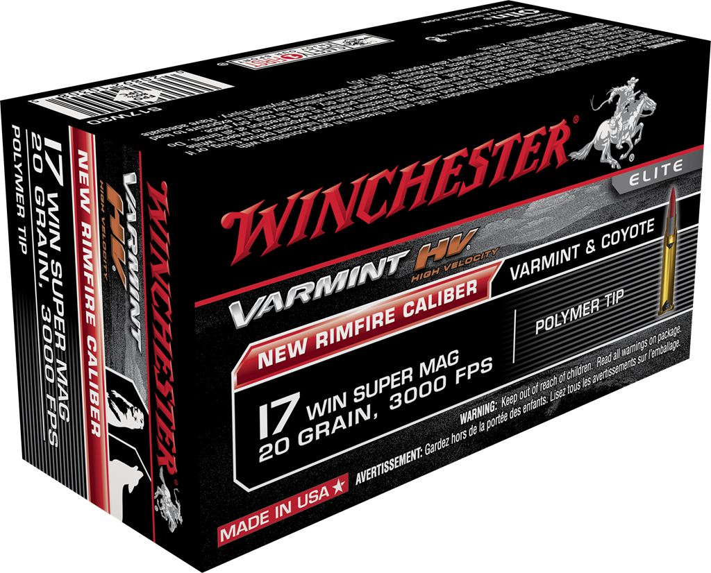 Winchester Varmint HV 20 Grain Polymer Tip 17 WSM Ammo
