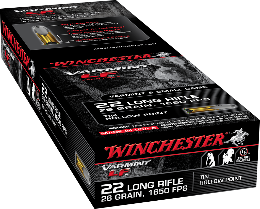 opplanet winchester varmint lf 22 long rifle 26 grain tin hollow point rimfire ammo 50 rounds x22lrhlf main