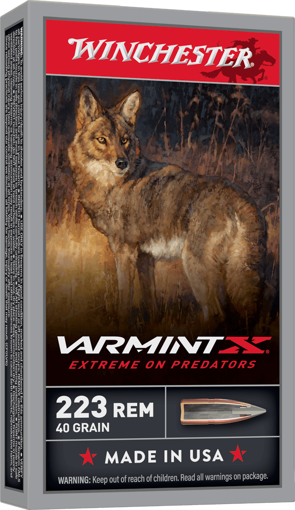 Winchester Varmint X RIFLE .223 Remington 40 grain Rapid Expansion Polymer Tip Centerfire Rifle Ammunition