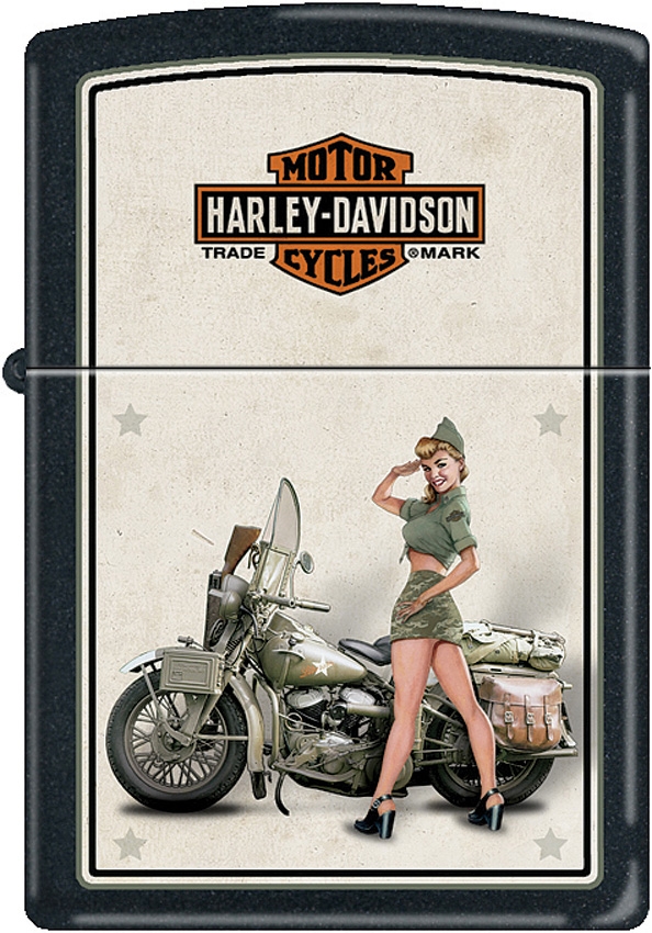 Zippo Harley US Army Pinup Lighter